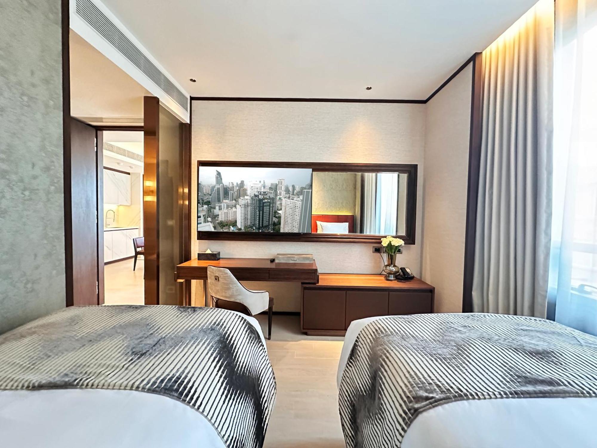 Silq Hotel & Residence, Managed By The Ascott Limited 曼谷 客房 照片 A bedroom